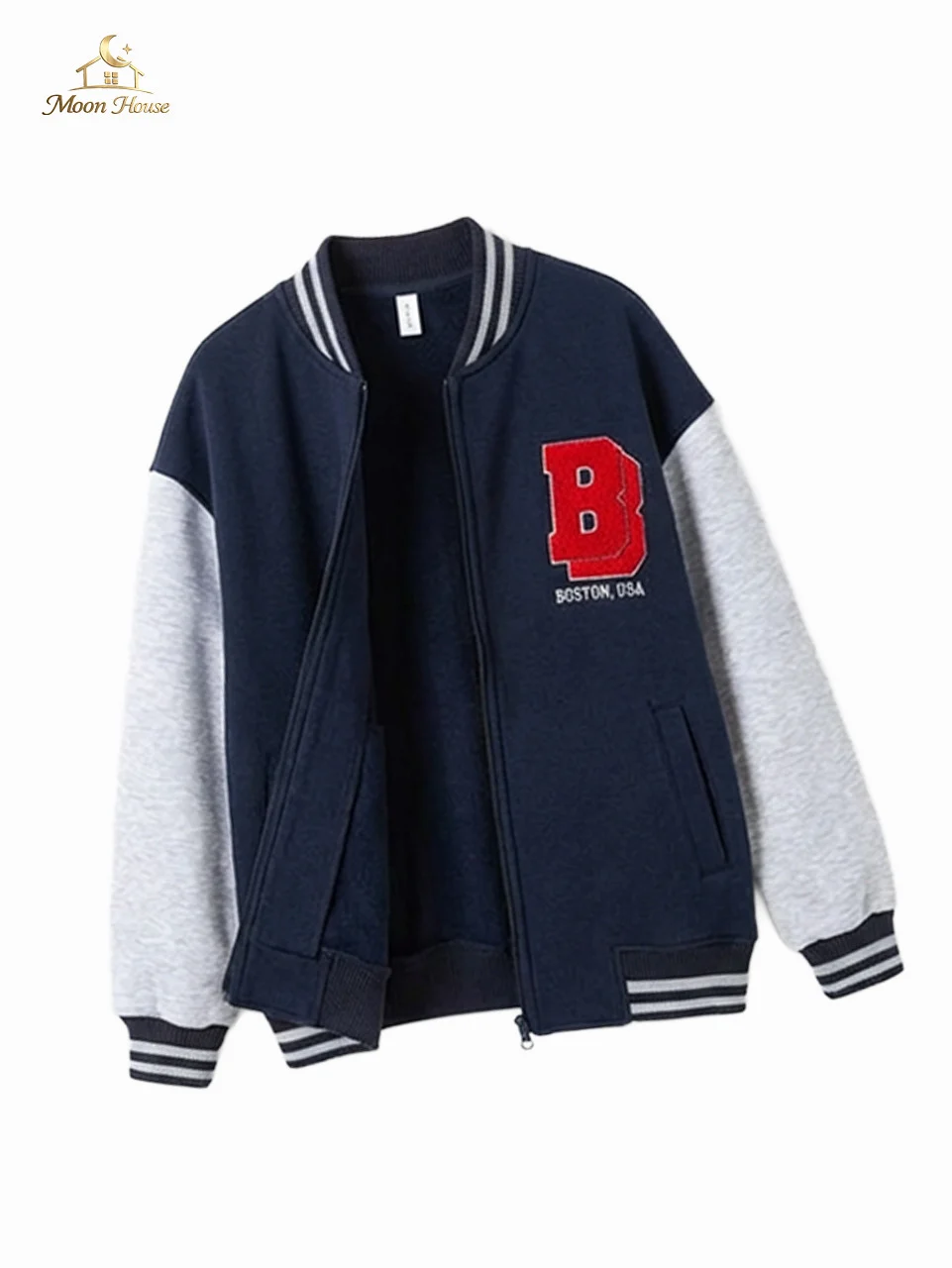 جاكيت سترة بيسبول كحلى